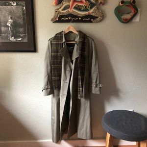 London Fog Women's Trench Coat with Scarf